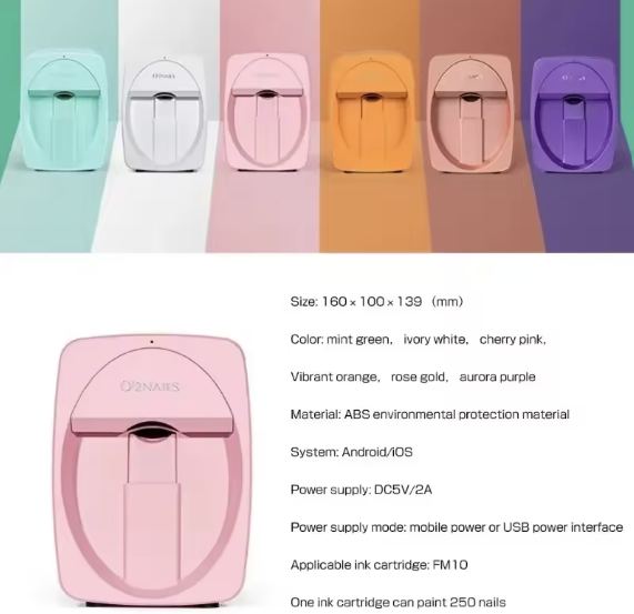 3D Portable Painted Nail Printer Machine