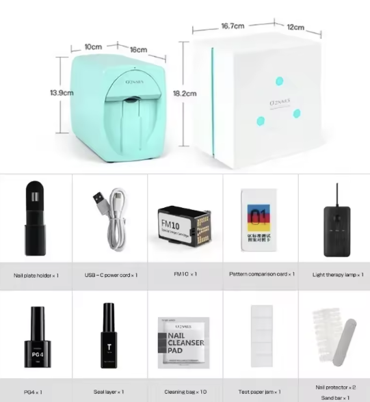 3D Portable Painted Nail Printer Machine